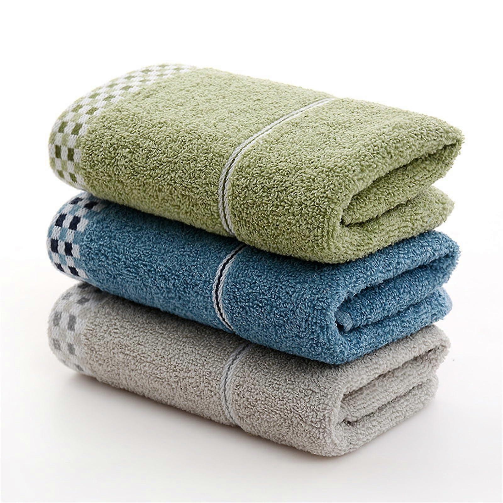 Cotton Absorbent 3Piece Set 35x75cm For Bathroom And Kitchen