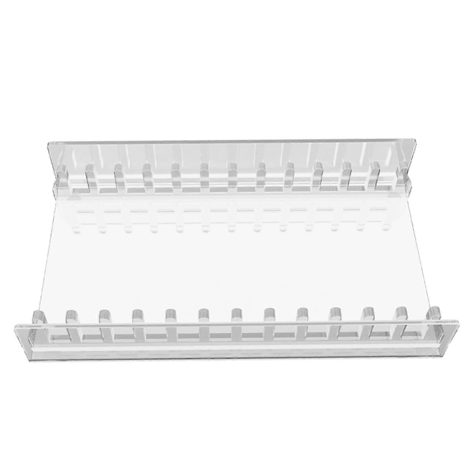 Sturdy Acrylic Game Case Stand For Console Disks Holds 12 Discs Effortless Retrieval Space Saving Multicolor