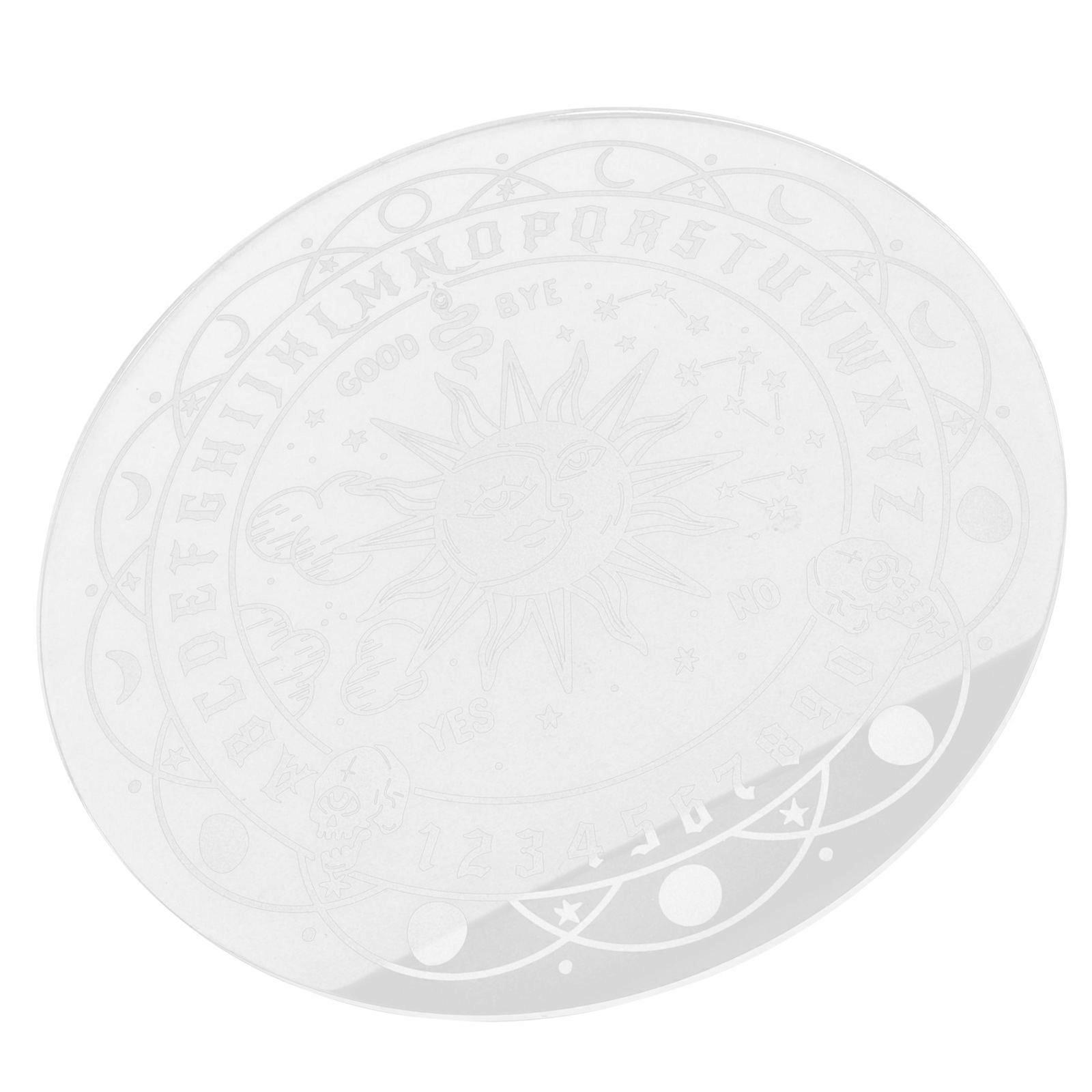 Witch Pendulum Board Acrylic Dowsing Board Pendulums Witch Divination Board