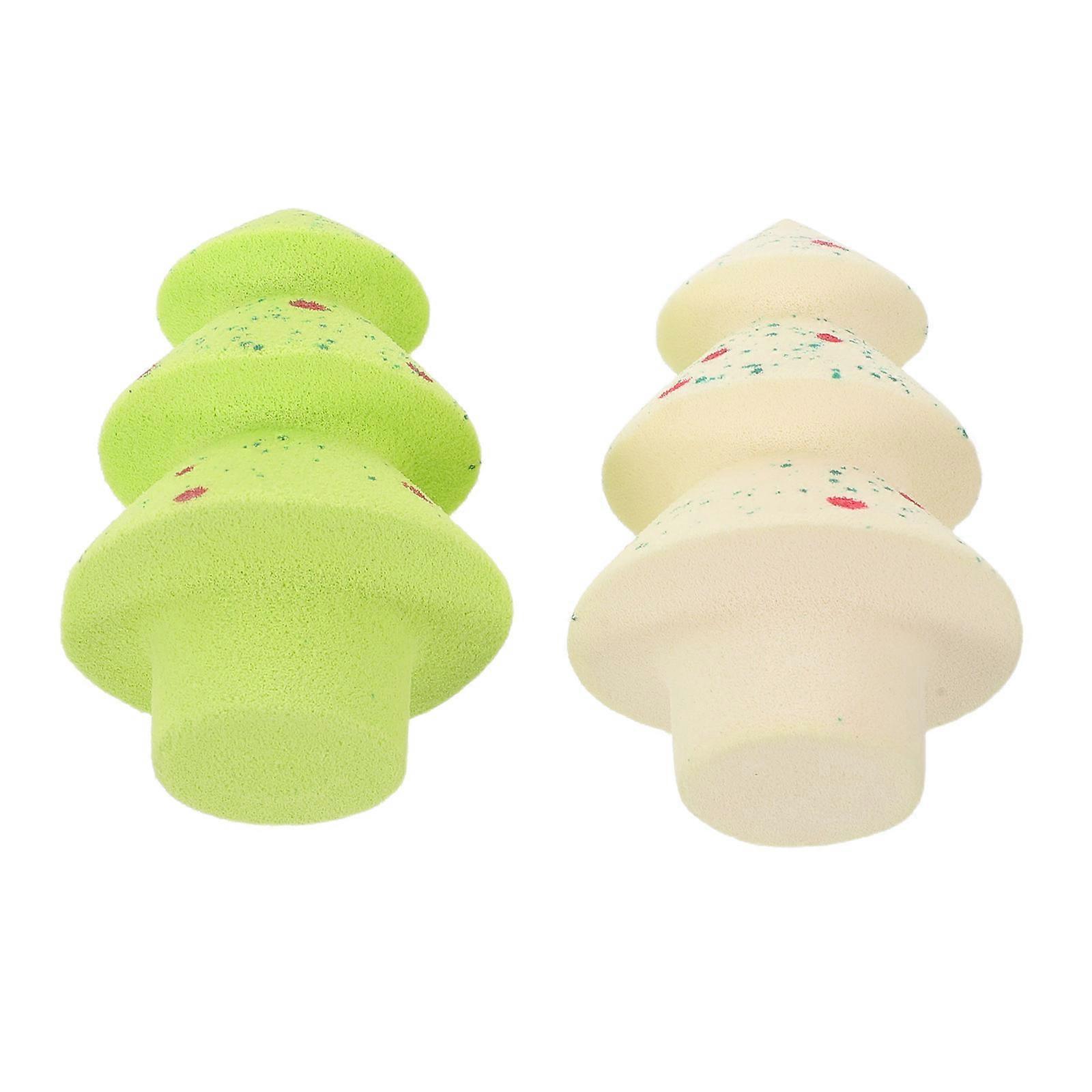 Makeup Sponge Christmas Tree Shape Blender 1Set for Powder