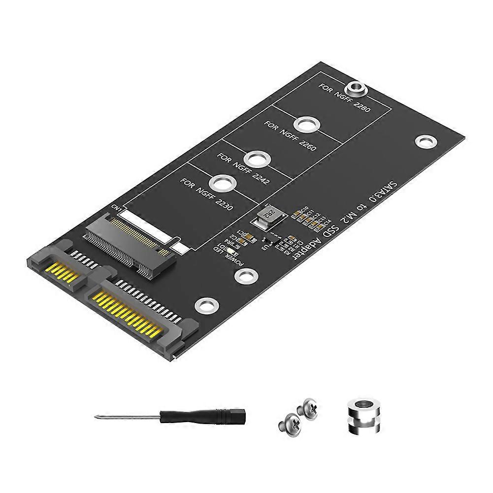 M.2 to SATA Adapter Card M.2 NGFF to SATA B Key SSD Converter for NGFF M.2 2280 2260 2242 2230 SSD