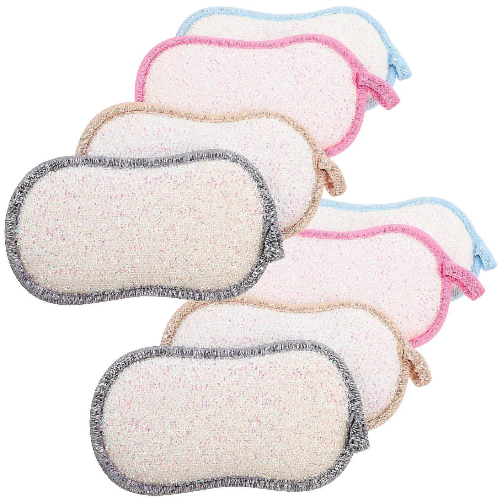 Washable Dish Sponges 8Pcs Versatile Kitchen Scrubbers Assorted Color Household Items Durable Solution