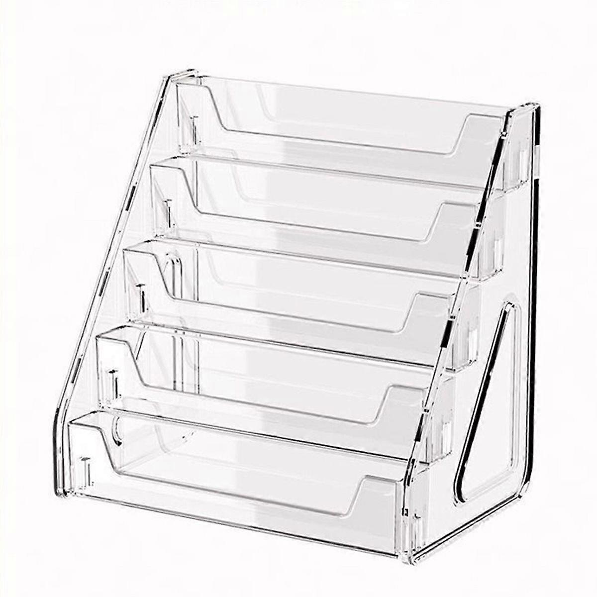 5-Layer CD Rack, Album Display Rack, Transparent Storage Rack for Tapes, Multifunctional Counter Dis