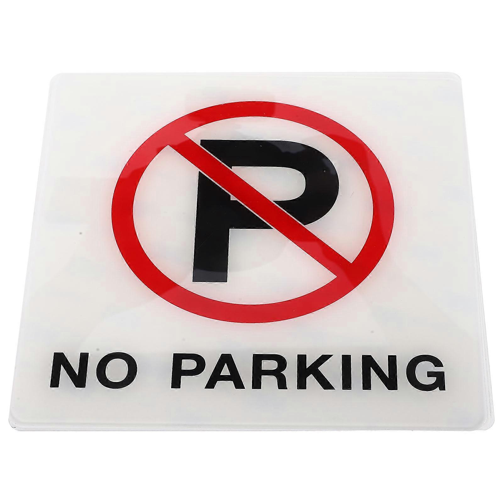 Acrylic No Parking Sign for Private Use Warning Sign 2Pcs