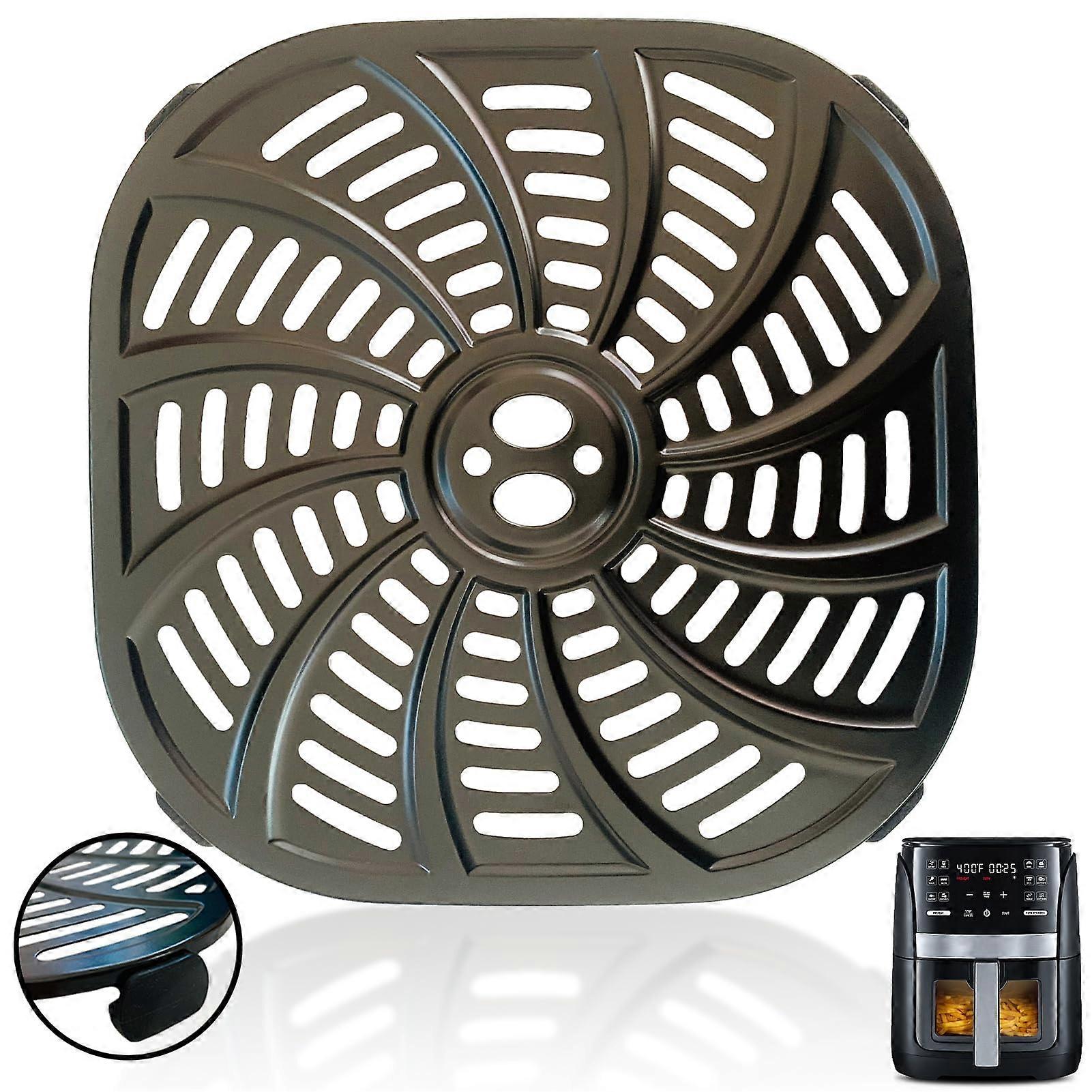 Air Fryer Grill Pan for 6QT, Nonstick Crisper Tray Rack Insert, Dishwasher Safe