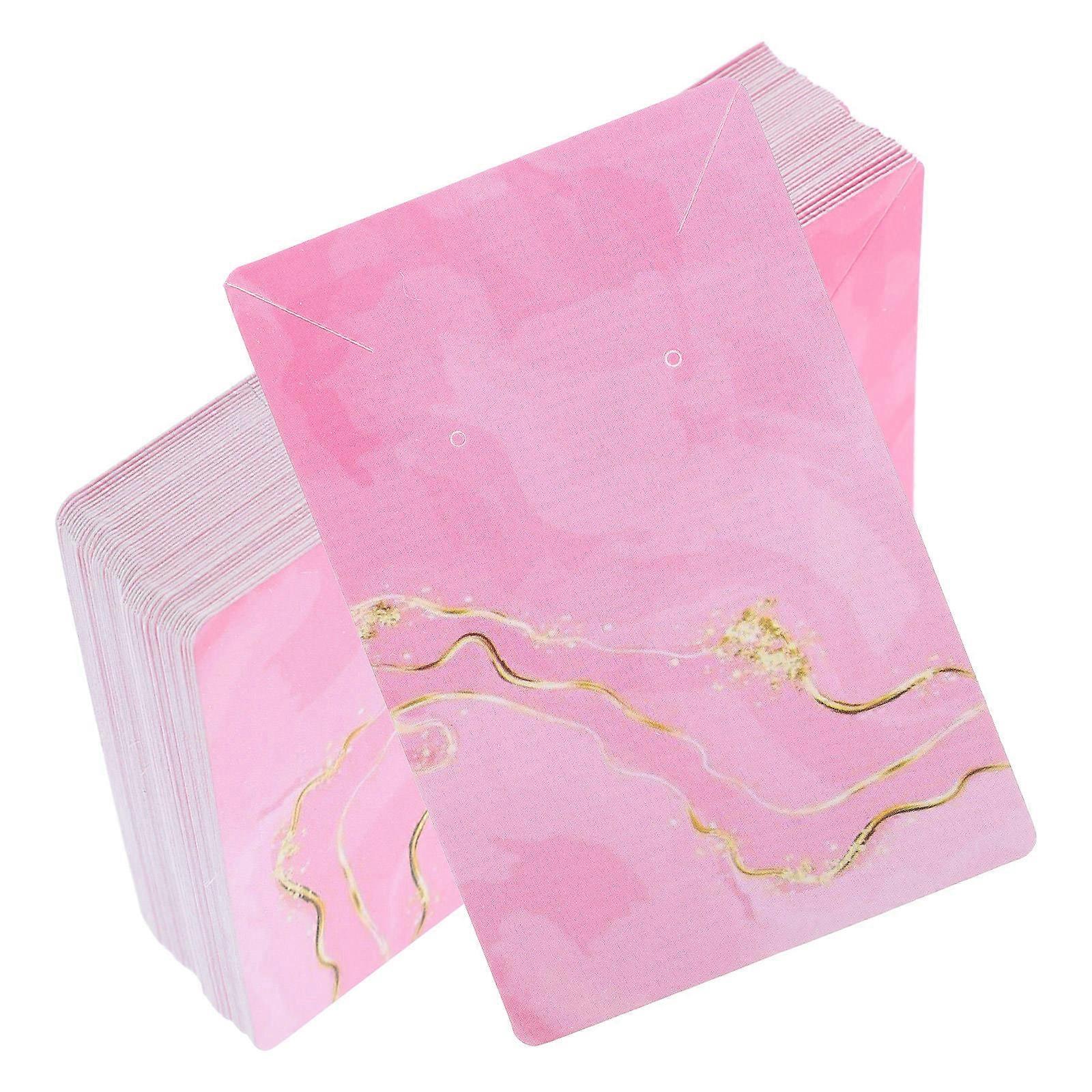 Jewelry Tags Ear Stud Showcase Cards for Display Use with 100Pcs Paper Holders