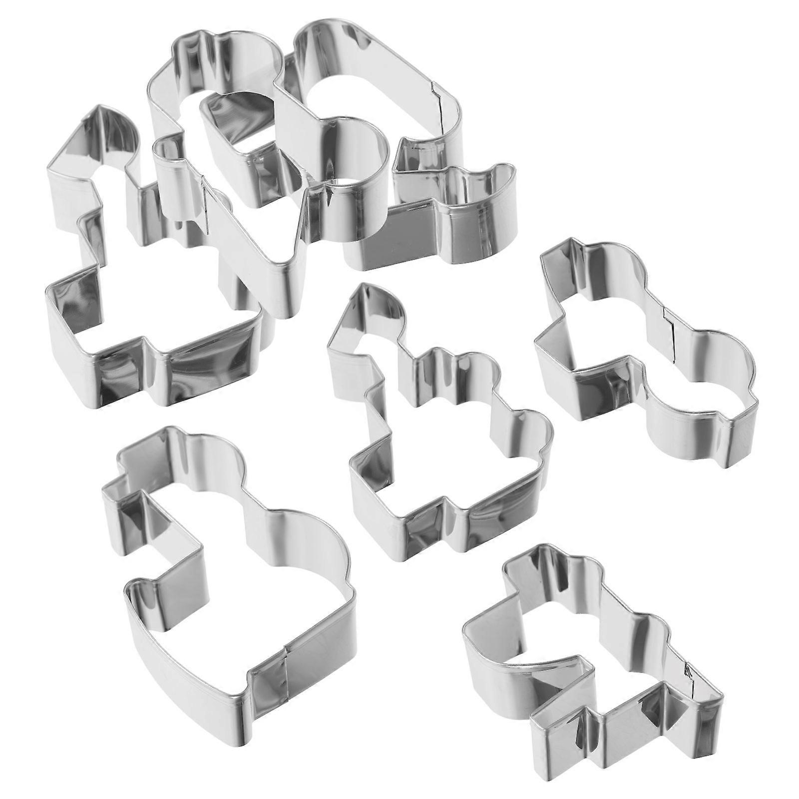 7Pcs Engineering Vehicle Cookie Cutters for Baking Metal Cookie Molds