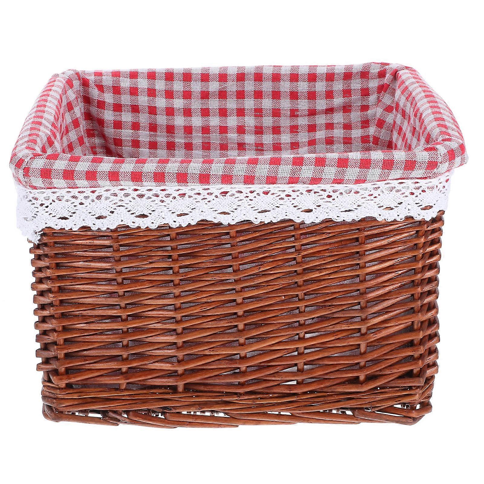 Square Woven Storage Basket for Toys Multifunctional Organizer