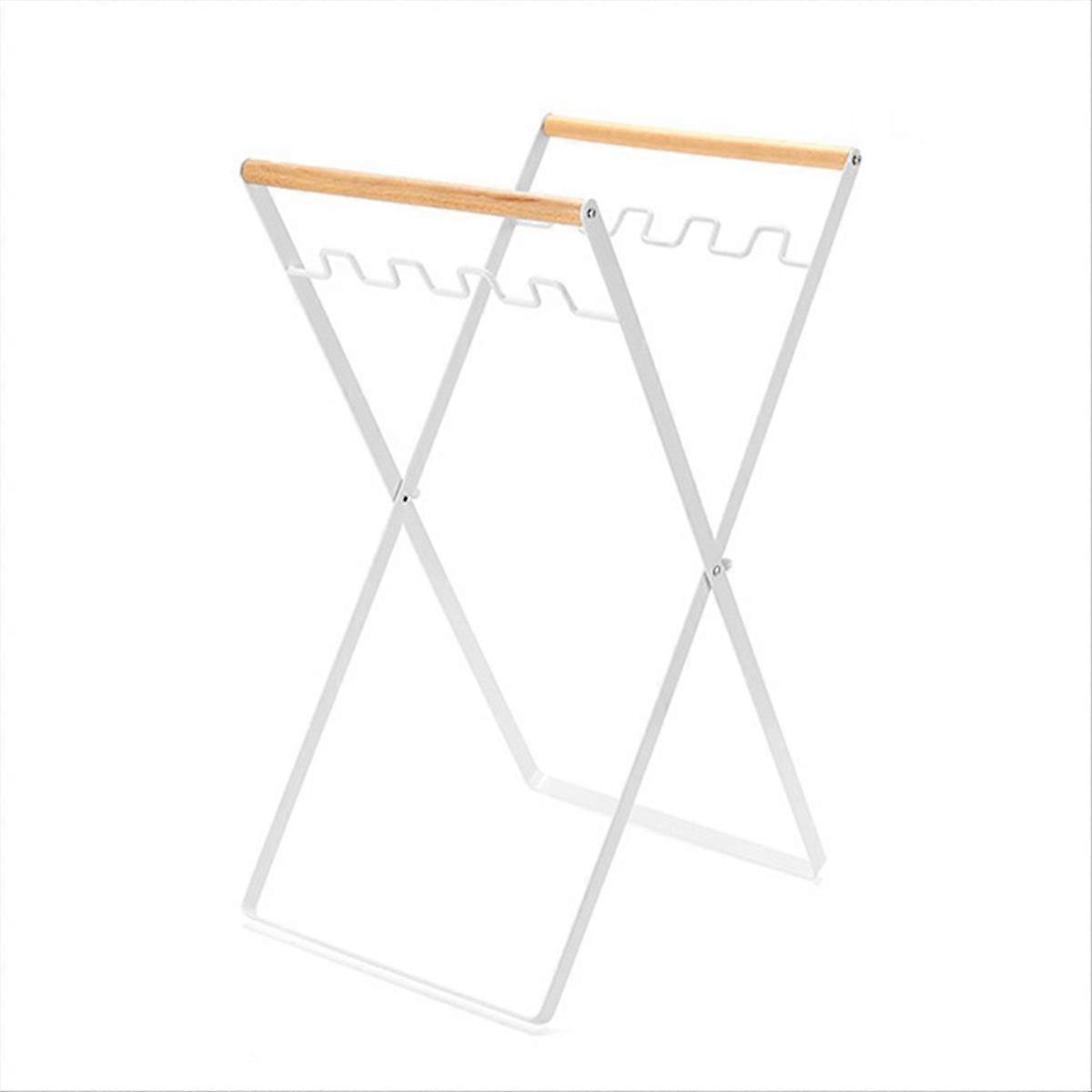 Foldable Plastic Garbage Bag Rack Outdoor Camping Garbage Metal Rack