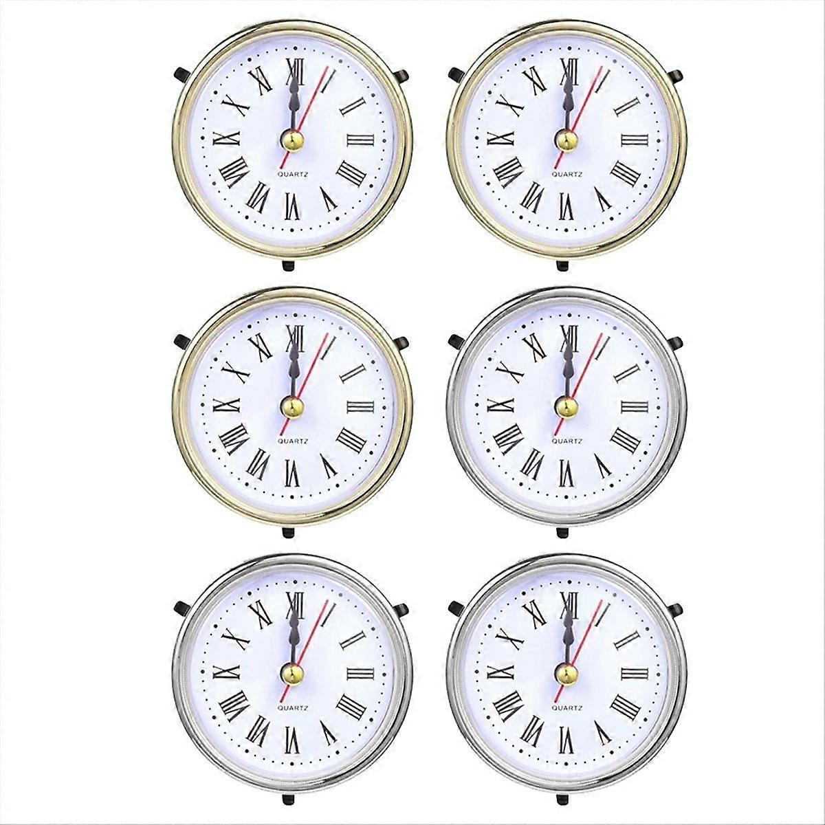 6 PCS Clock Parts for Clock Resin Mold, Roman Numerals Clock Piece