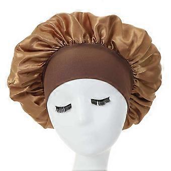 Cuffia da notte Satin Bonnet Cuffia da notte Oro Marrone Taglia unica marrone