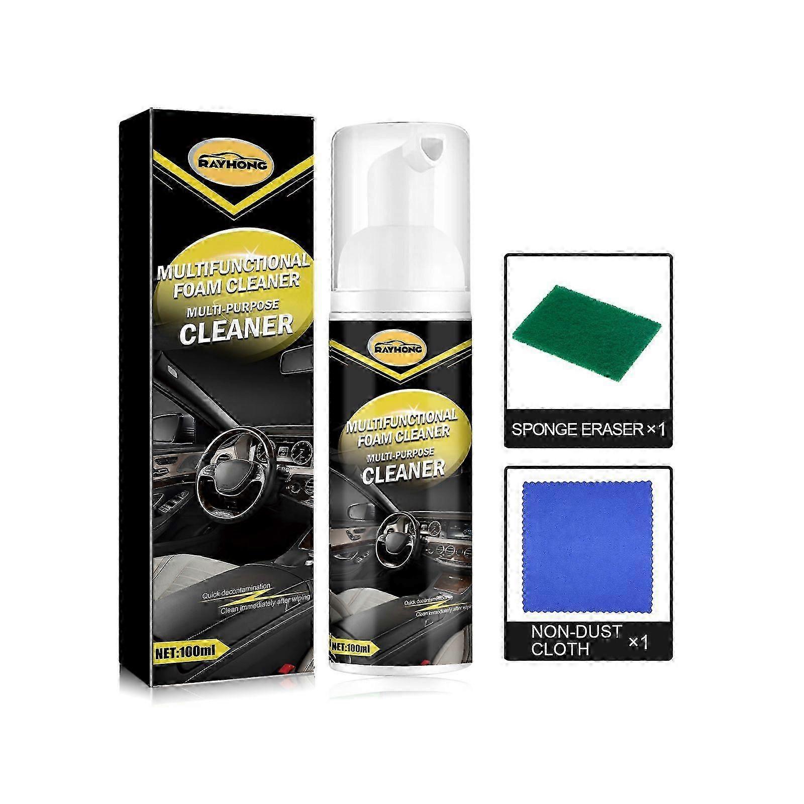 Car Interior Cleaner, Interior Instrument Panel Cleaning Maintenance Polishing Multi-Functional Cleaner