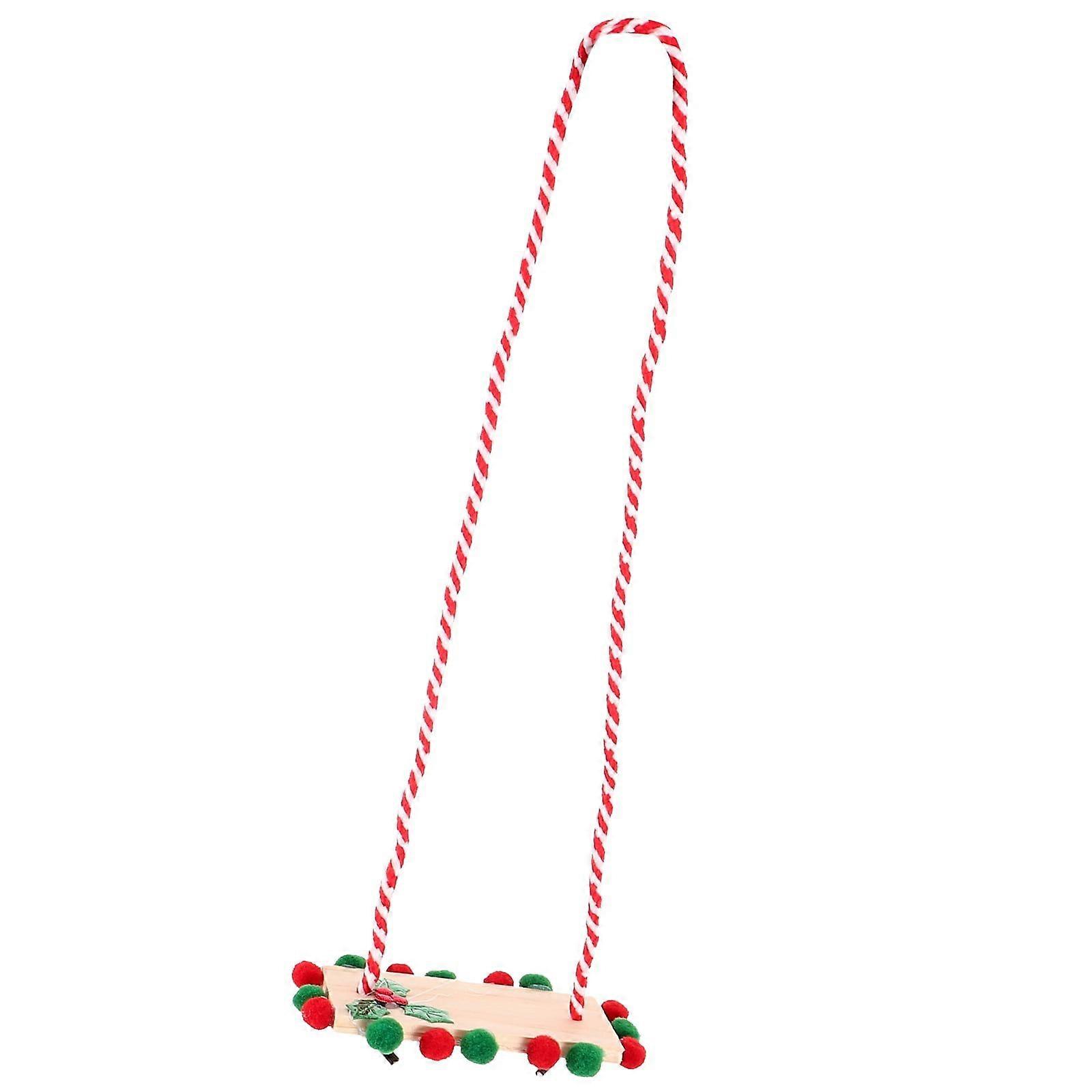 Raindrops Miniature Swing Realistic Swing Modeling Toy Pretend Play Toy Micro Landscape Accessory