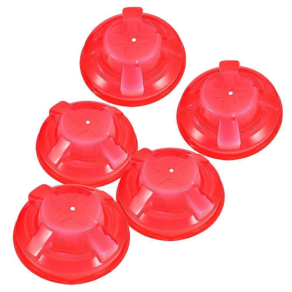 Red Detector Protective Cover for Fire Detector 5Pcs Durable Plastic