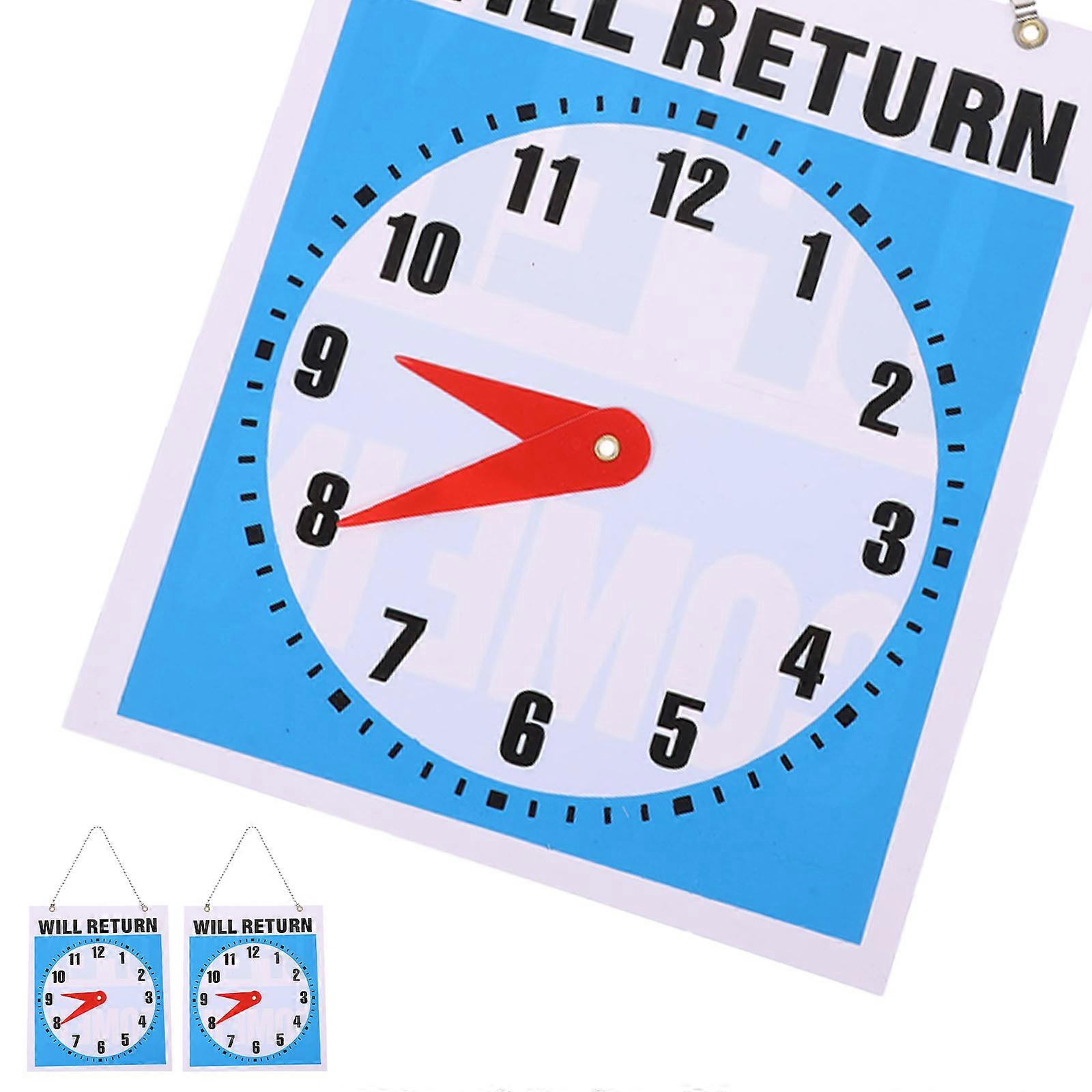 Clock Design Wall Pendant for Decor Assorted Color PVC Material with Hanging Rope Lightweight and 7.8 Inches