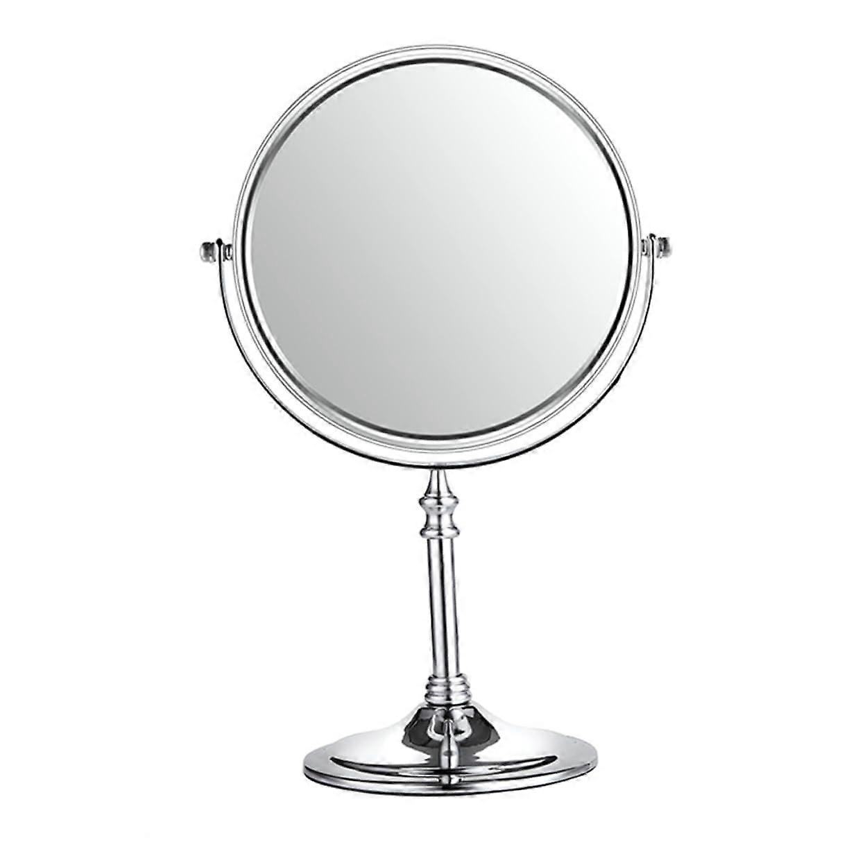 Double Sided Magnifying Makeup Mirror 3X Zoom 360° Rotating Vanity Mirror for Tabletop Use