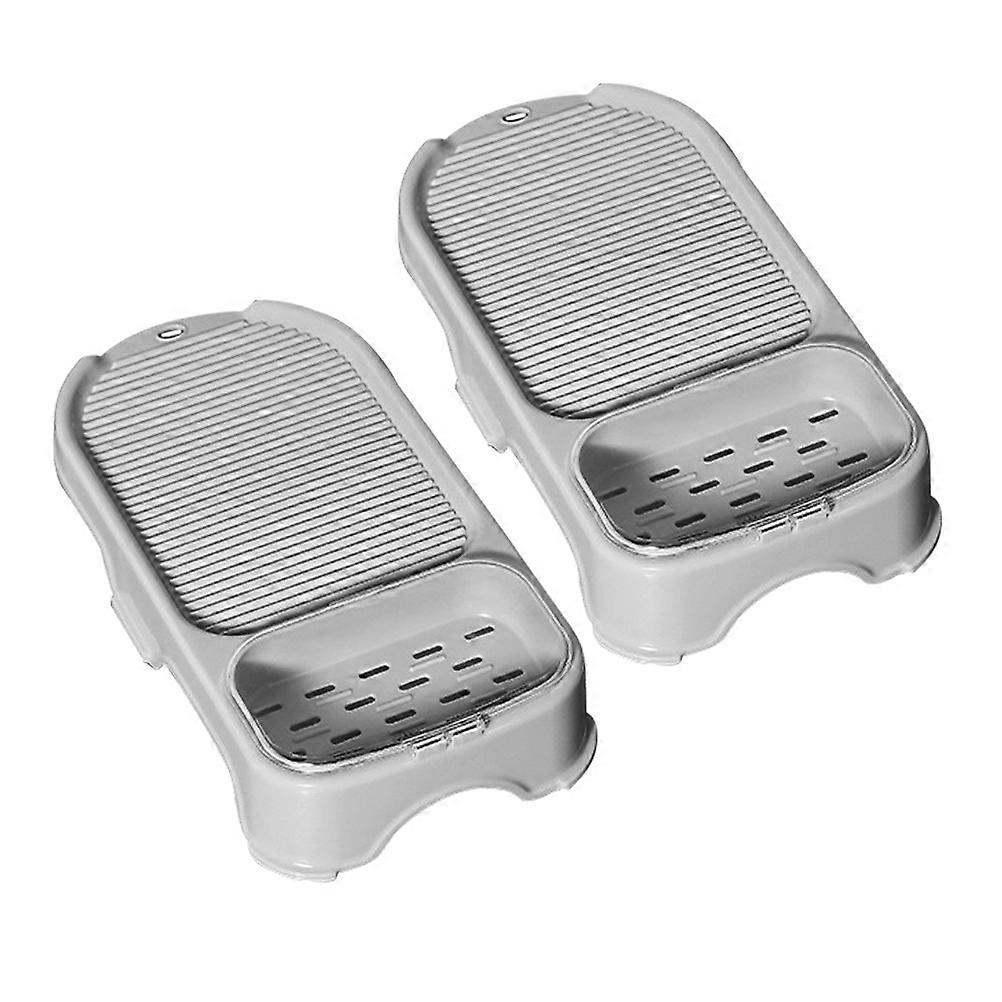 Washboard for Laundry Hand Washing Board with Soap Stand 2Pcs Set