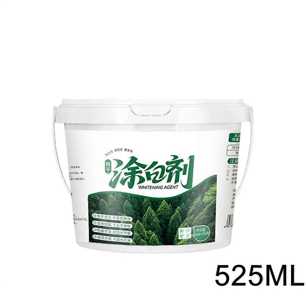 Professional Tree Whitewash Paint 525ml Long-Lasting Protective Coating For Trunks, Prevents Sunburn, In&sects & Frost Crack
