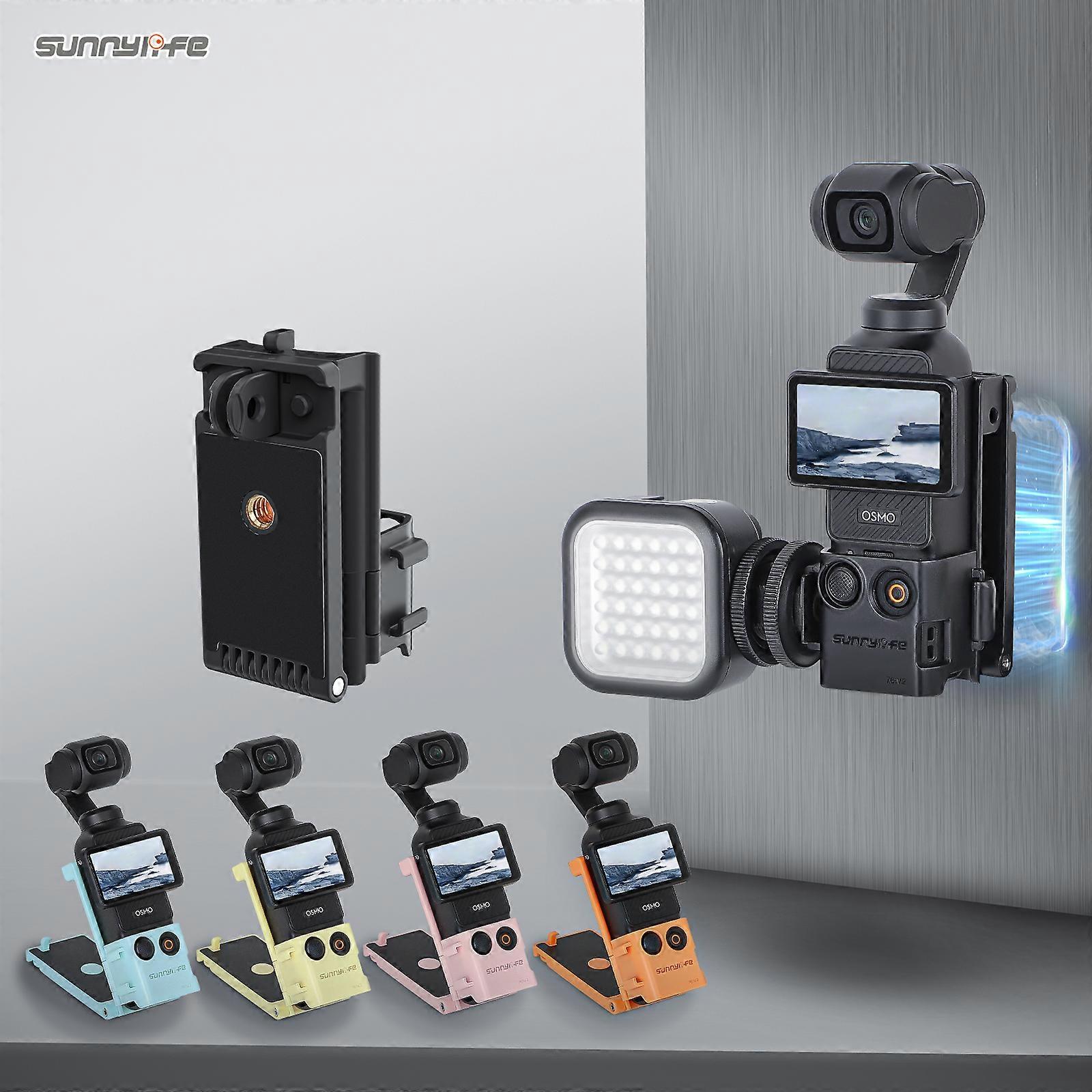 Magnetic Bracket for DJI Osmo Pocket 3 - Adjustable Angle Desktop Stand with Secure Magnetic Base, Black, Compatible with Multip