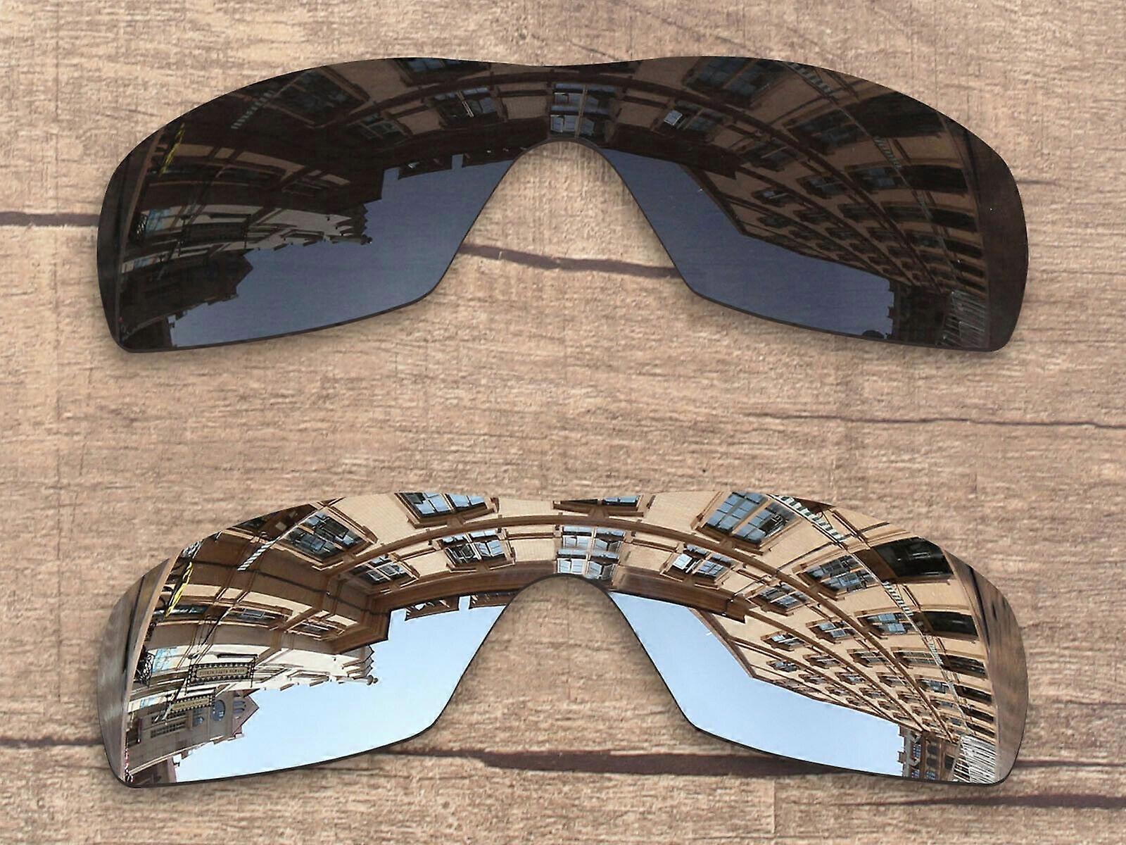 Vonxyz Polarized Lens for-Oakley Dart Retro Black+Silver-Combo Pack