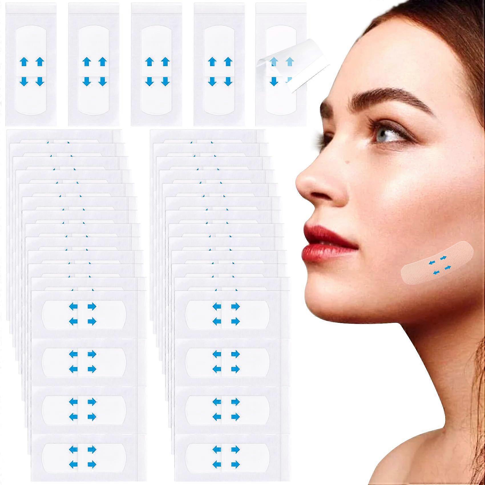 132PCS Invisible Face Lift Tape for Wrinkles and Sagging Skin, Waterproof Breathable Instant Lifting Stickers