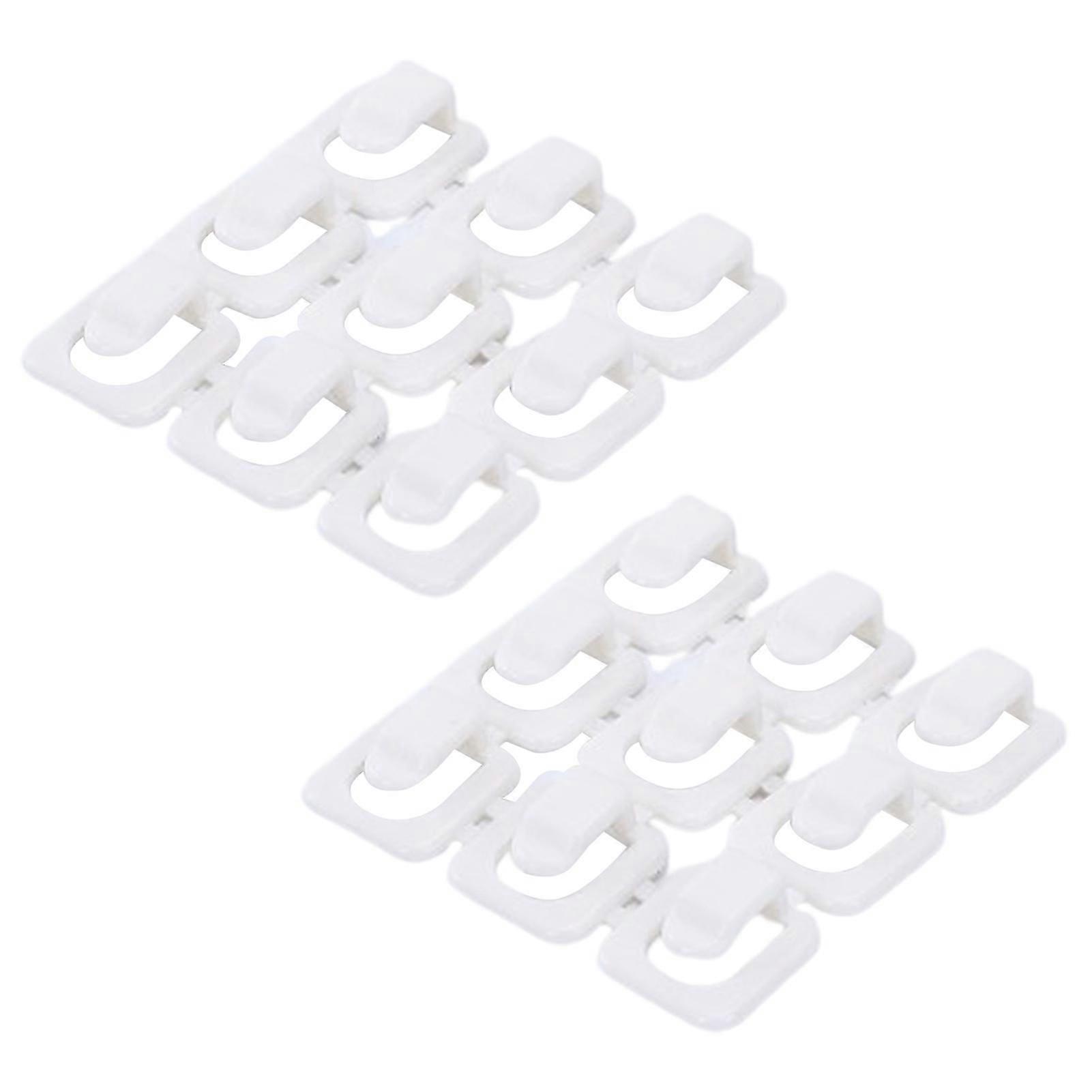 18pcs Cable Clips Multi-purpose Self-adhesive Plastic Space Saving Mini Cable Clamp For Living Room