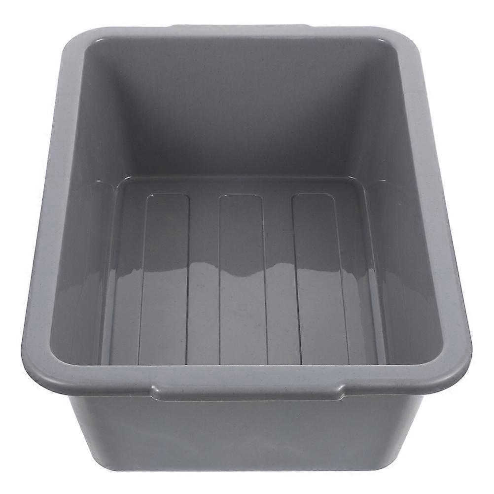 Commercial Bus Tub Plastic Storage Bin for Storage Use Grey PP Material