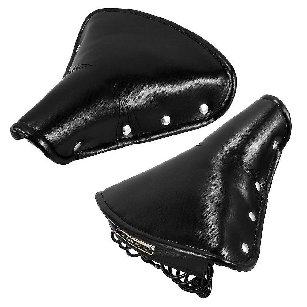 Retro Bicycle Saddle Seat for Comfortable Ride 2Pcs with