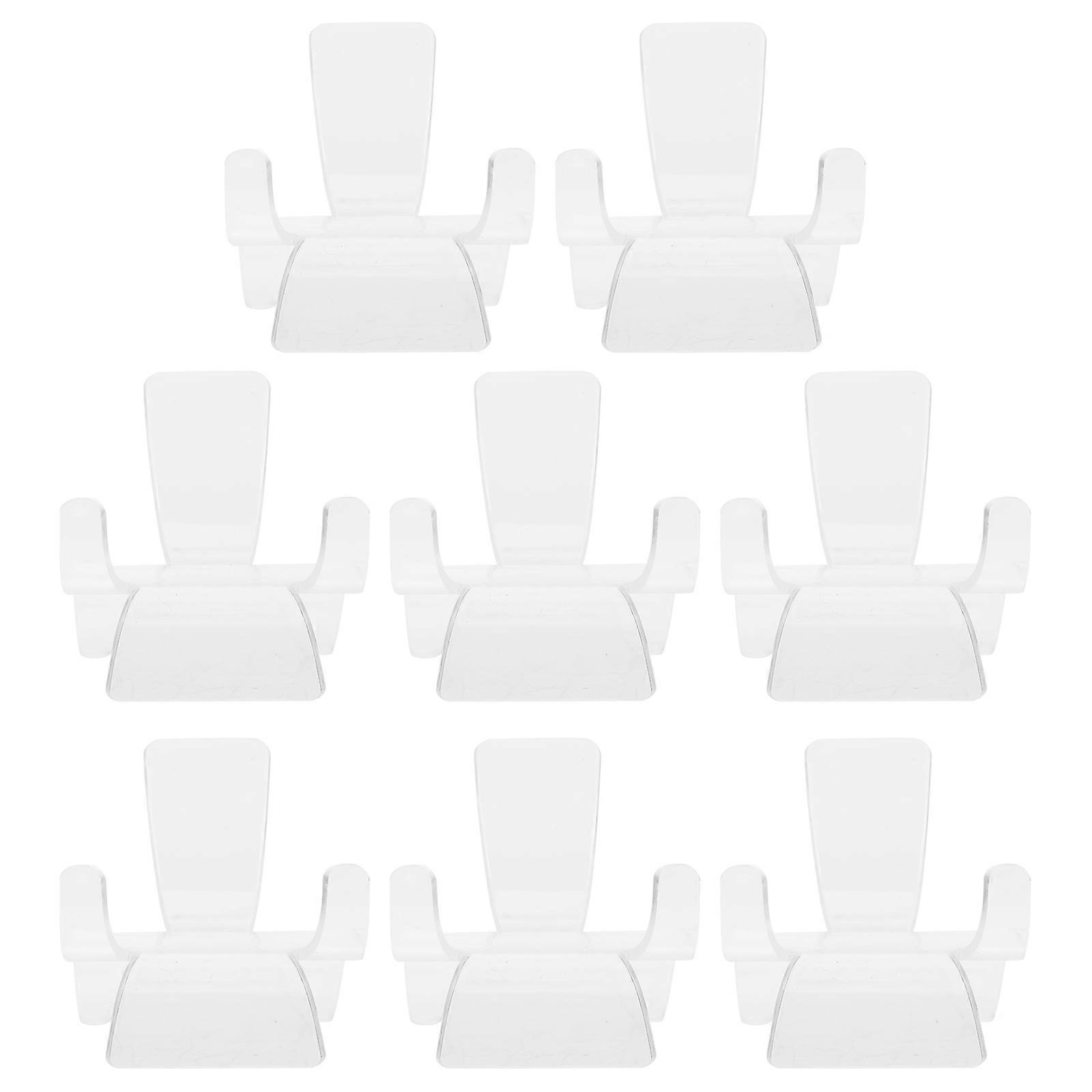 Acrylic Transparent Crystal Display Stand for Display 8Pcs Simple Holder