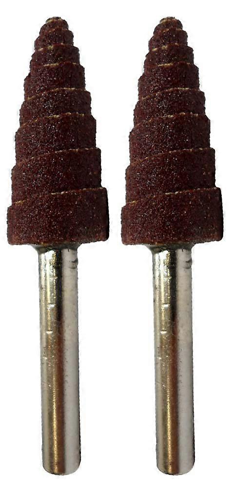 2 Pack Cone Sanding Drum for Rotary Tool, Precise Cone Shaped Design for Wood and Metal Projects