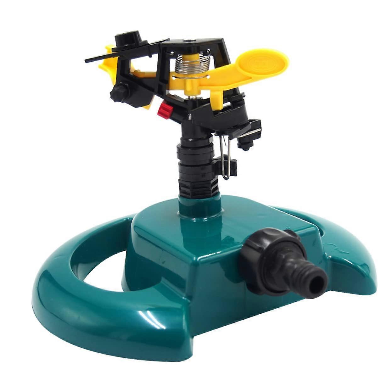 Garden Sprinkler 360° Rotating Automatic Lawn Watering Irrigation System with Durable Disc Base
