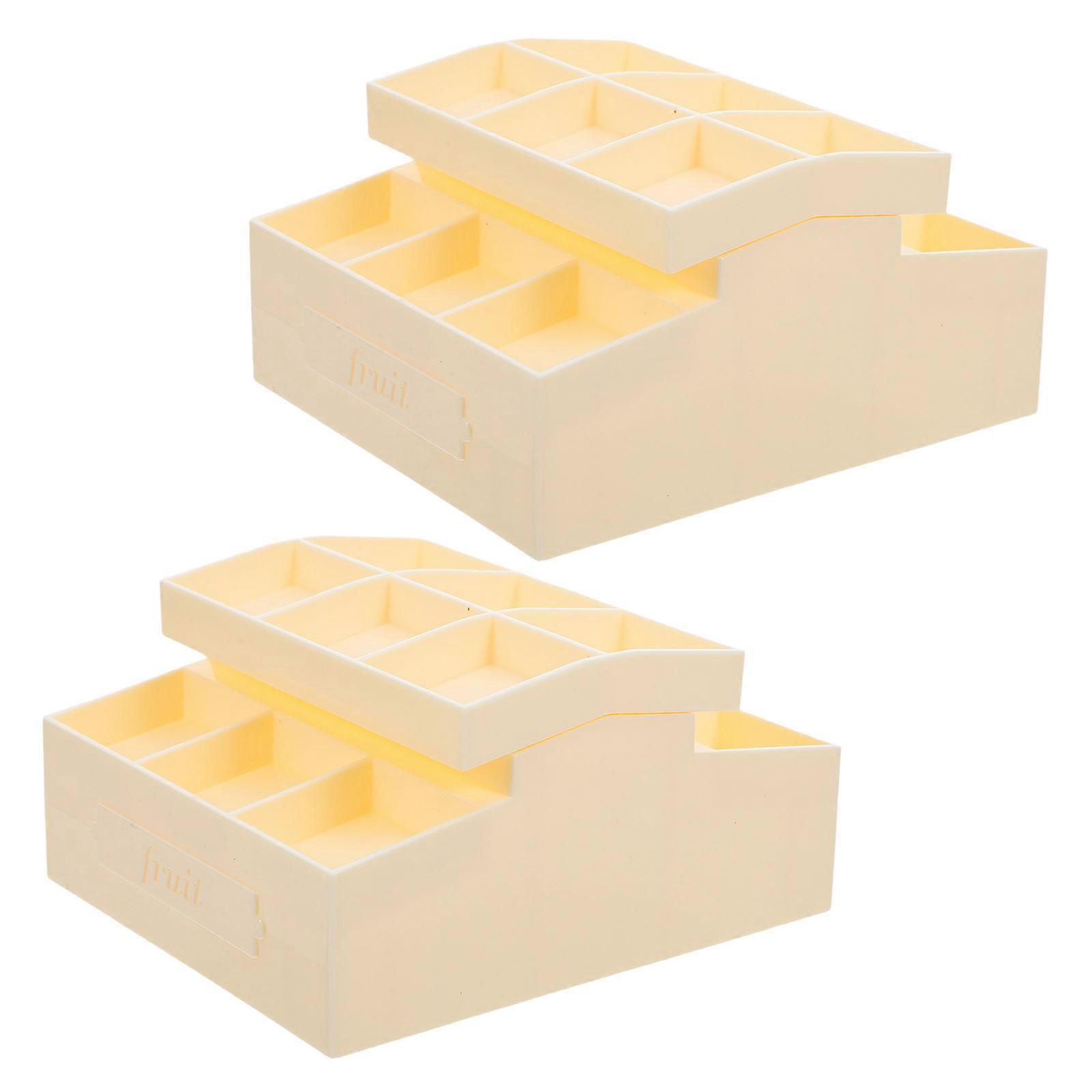 Plastic Dollhouse Fruit Rack for Display 4Pcs Miniature Snack Stand