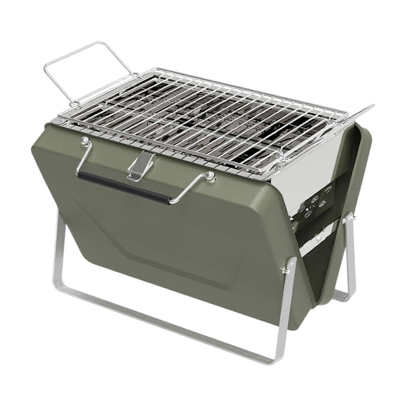 Portable Charcoal Grill with Foldable Design for Camping, Backyard and Tabletop BBQ