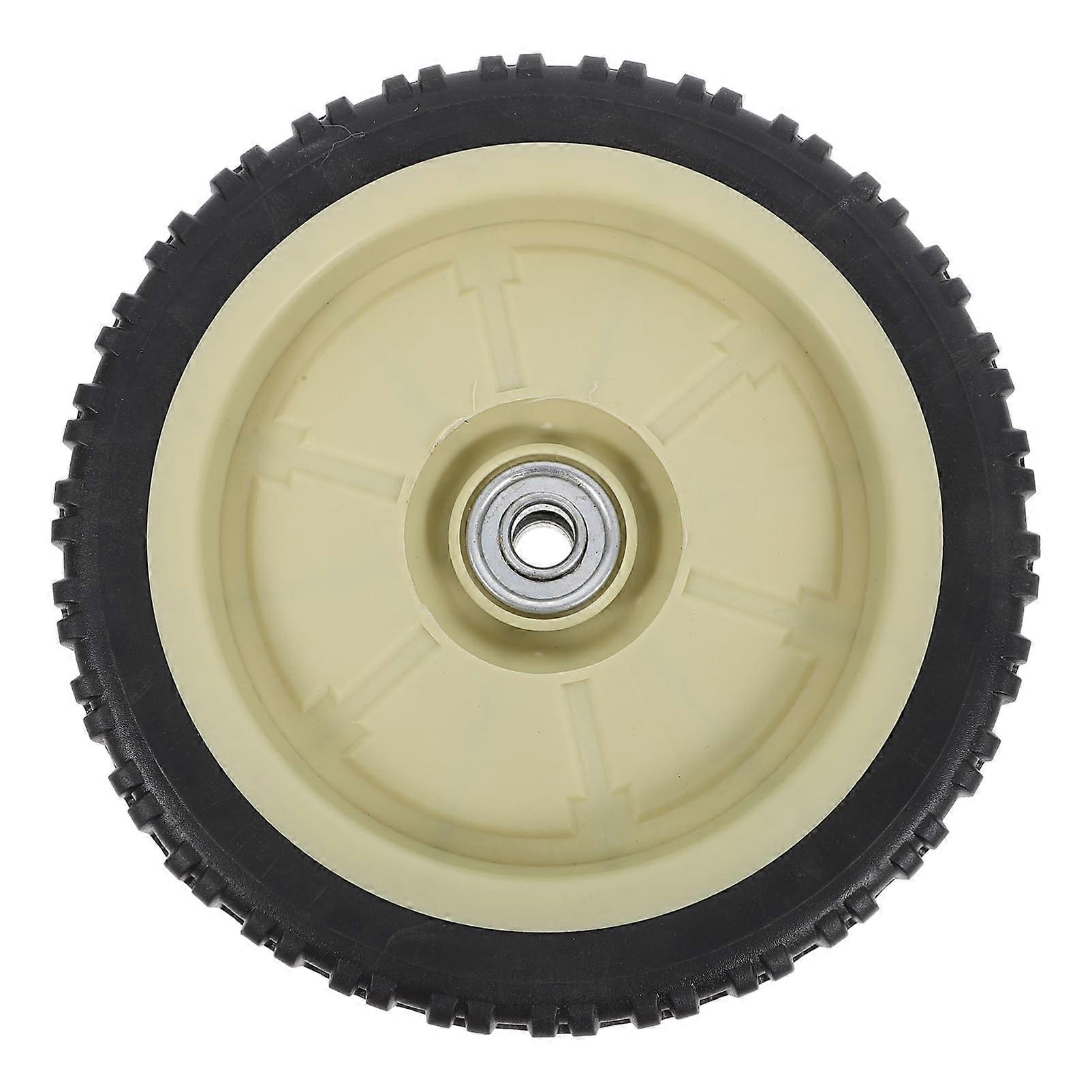 Lawn Mower Replacement Wheels Durable Black Casters Enhanced Stability for Garden Carts