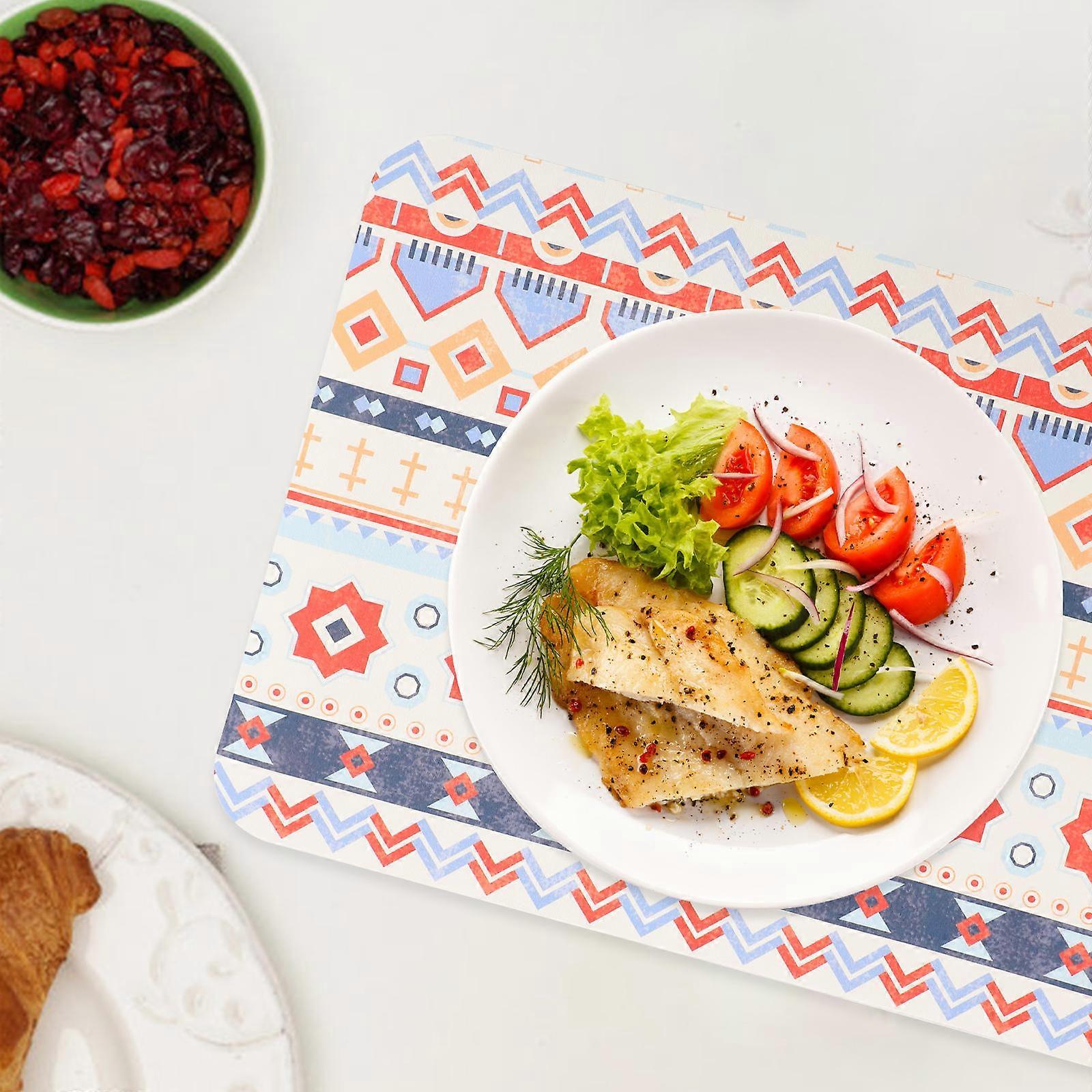 Bohemia Style Water Absorption Pad Dish Drying Mat for Drying Tableware