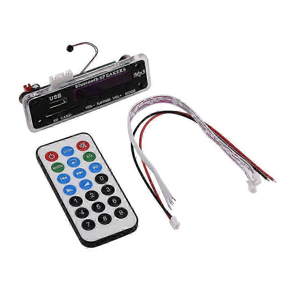 26-27 MP3 WMA Decoder Board Audio Wireless Bluetooth Module USB SD FM Hands Free Call