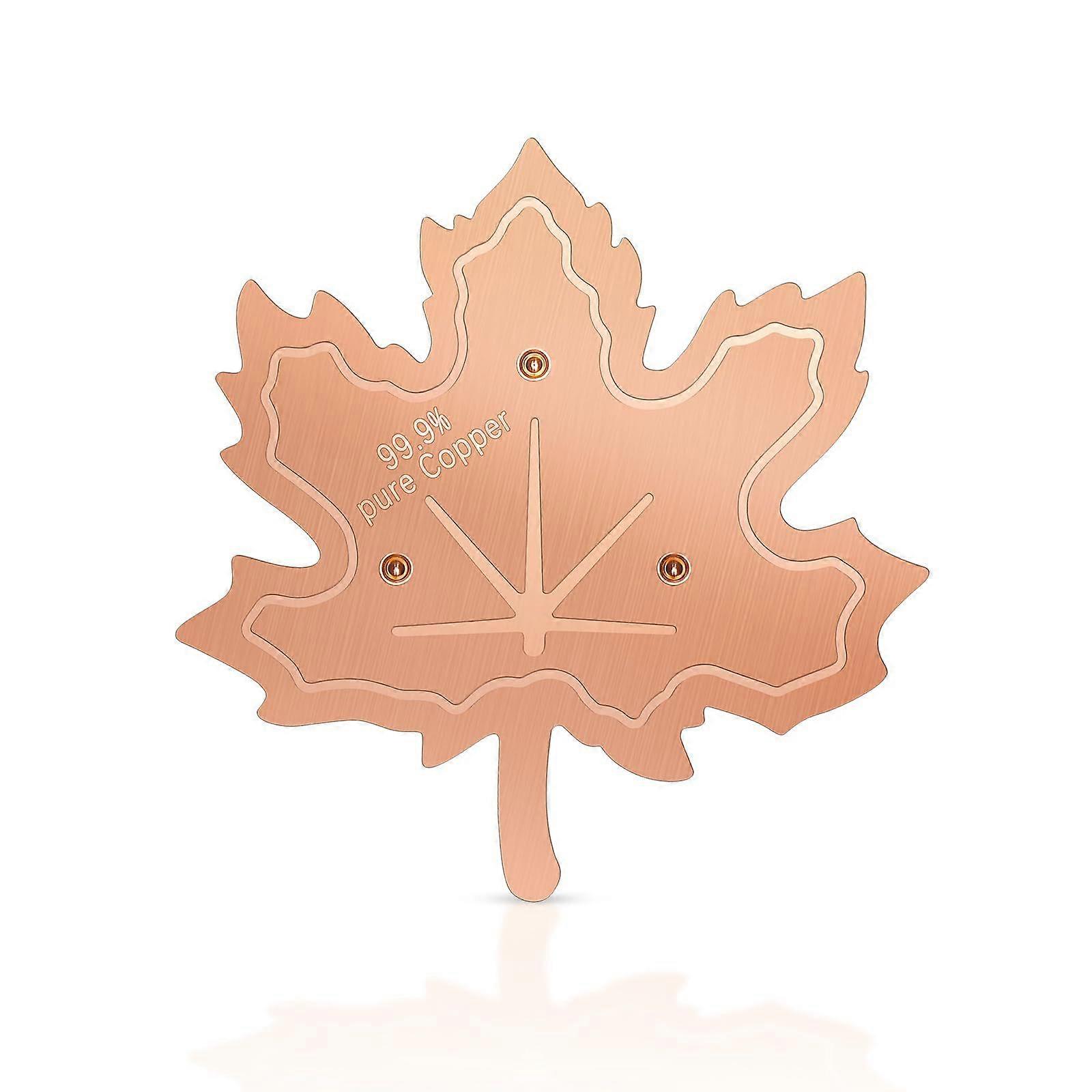 Copper Maple Leaf Bird Bath Purification