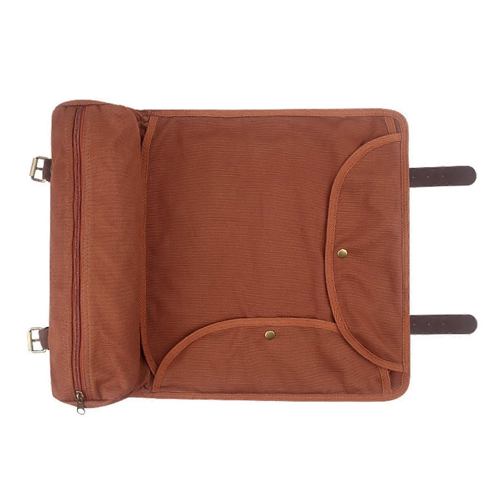 Bartender Kit Bag Canvas Roll with Adjustable Shoulder Strap for Travel Cocktail Making Tools