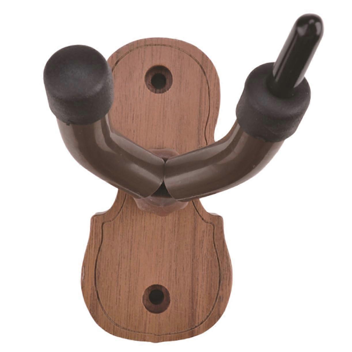 Violin Wall Hanger with Walnut Base, SpaceSaving Mount for Erhu, Viola and Elegant Display