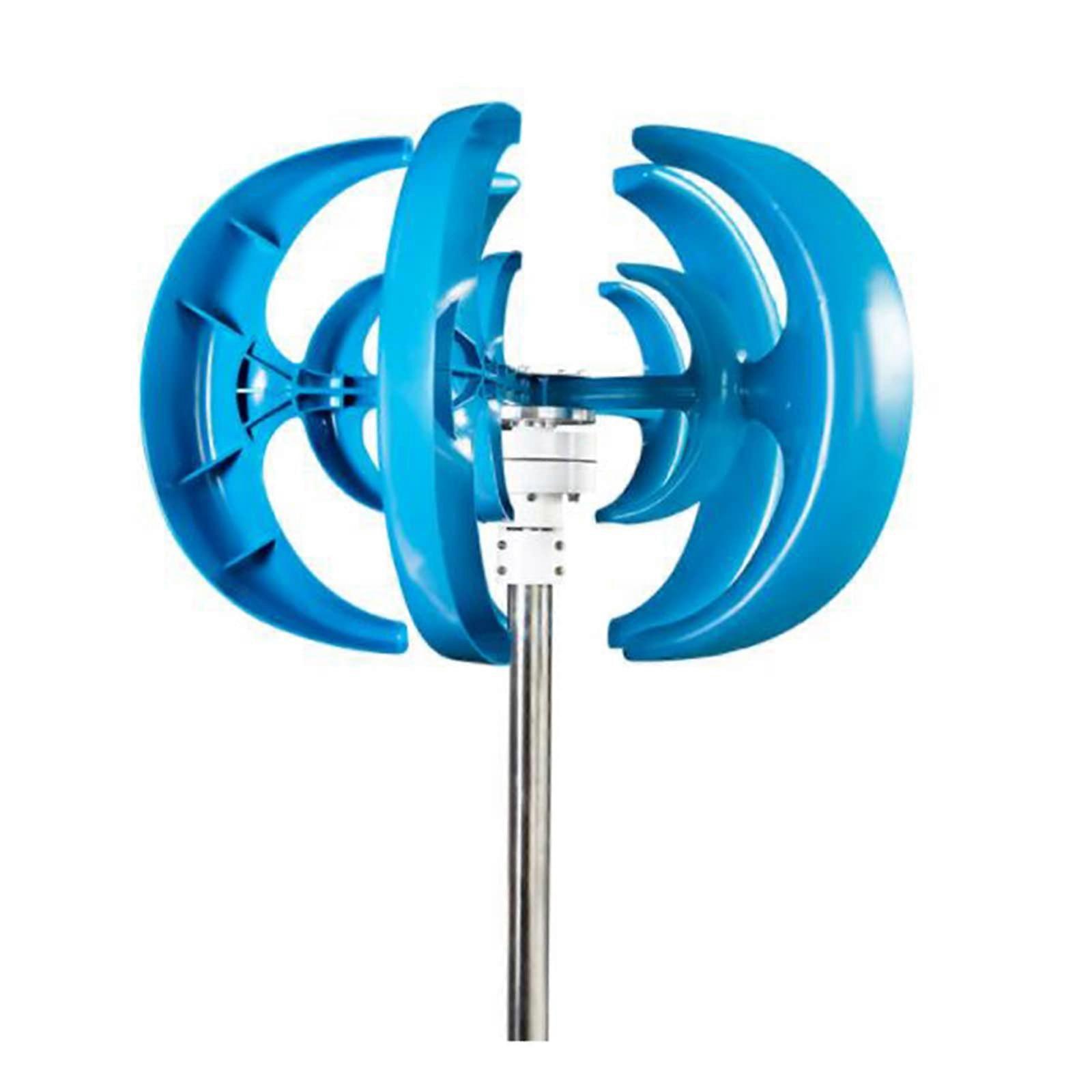 12000W 24V Vertical Axis Wind Turbine Generator with MPPT Controller, LowWind Start, 5 Blades