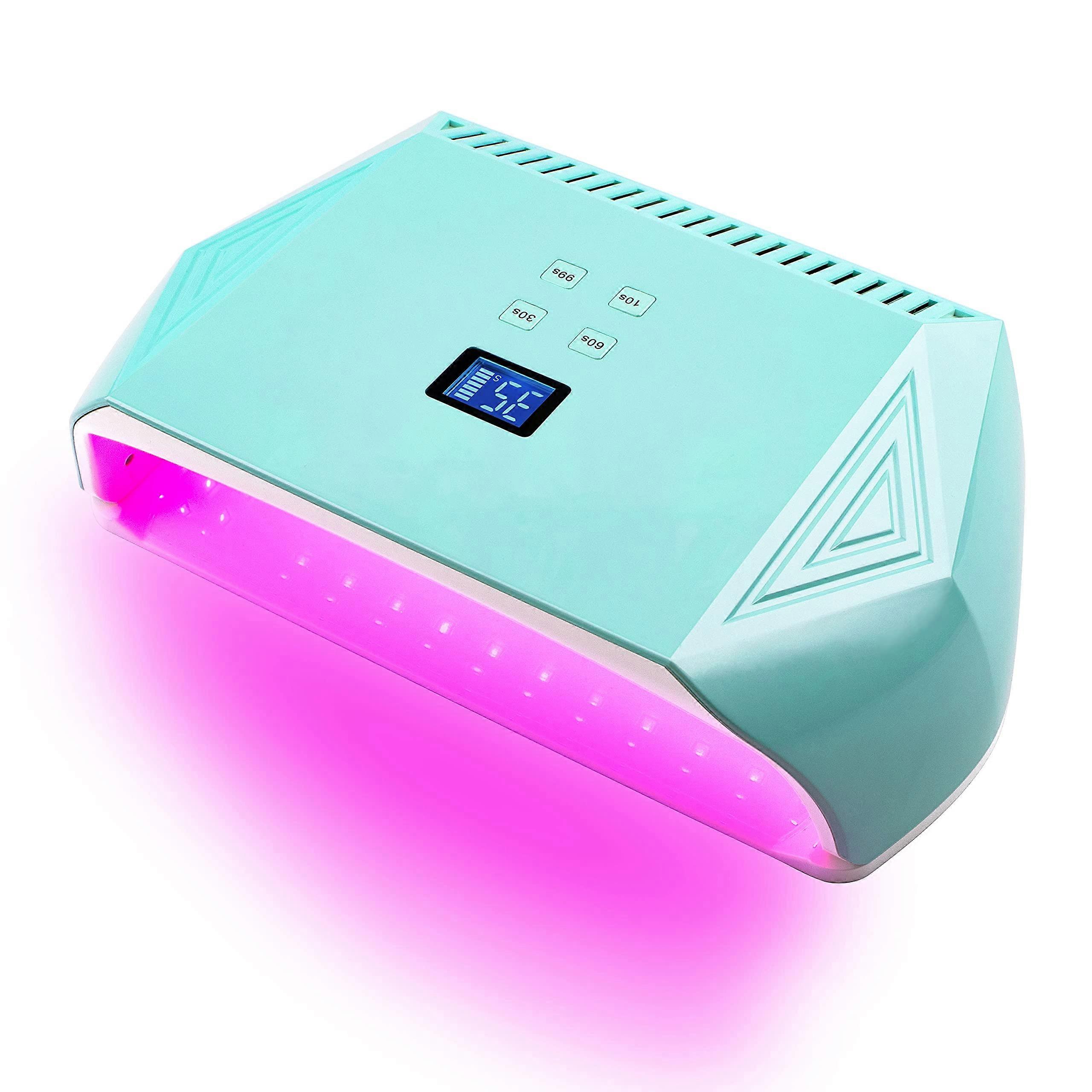 Rechargeable 128W UV LED Nail Lamp, Fast Curing Nail Dryer with Smart Sensor and Multiple Timer Settings