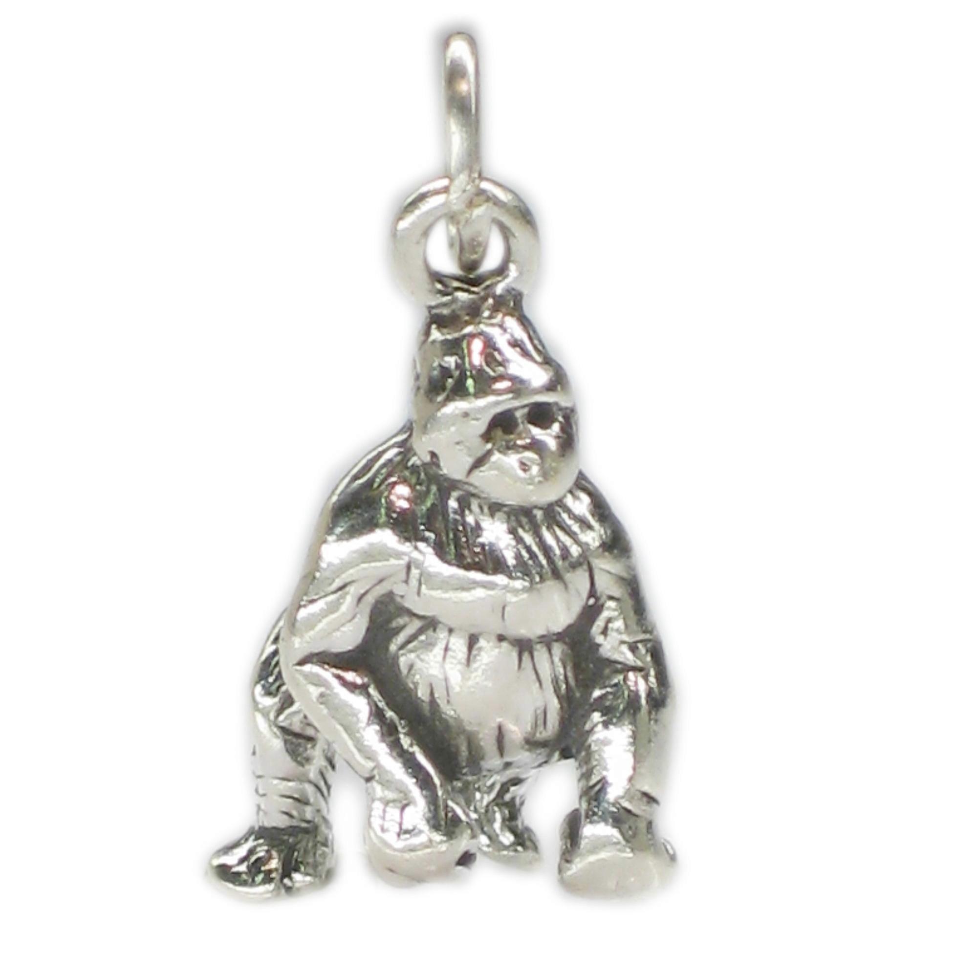 Gorilla sterling silver charm .925 x 1 Ape Monkey silverback Gorillas