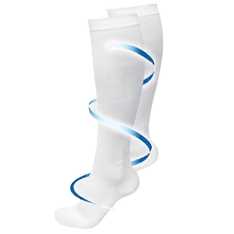 Miracle Socks - Compressiekousen - S/M WIT