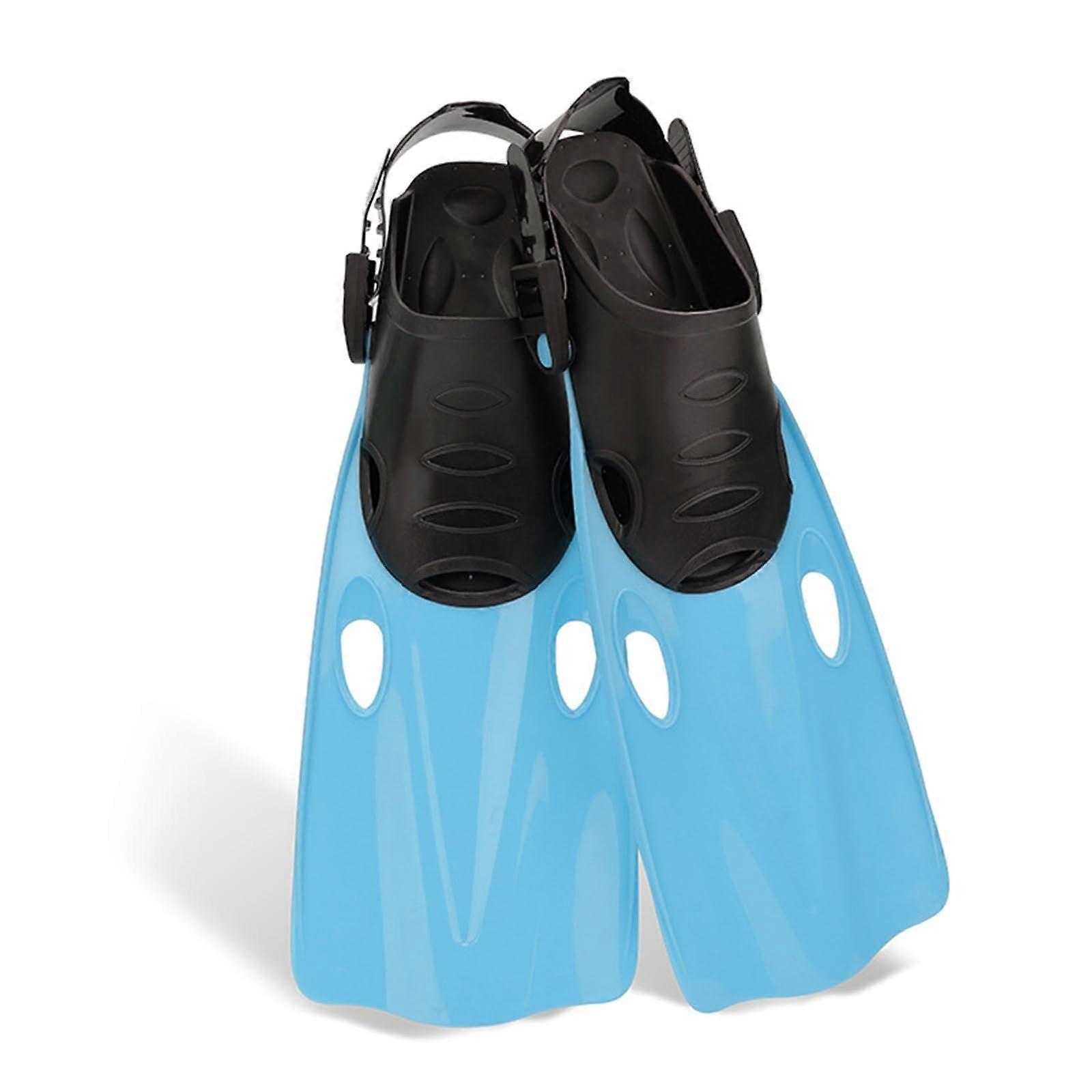 Adjustable Swim Fins for Adults Men and Women Lightweight Snorkeling Fins for Training and Travel