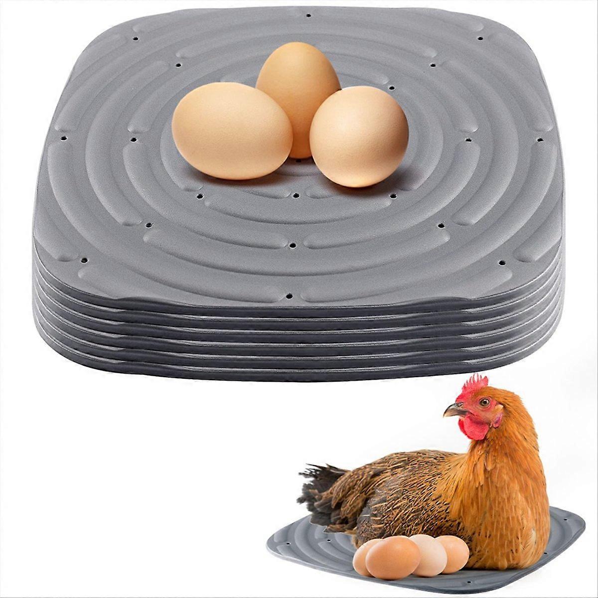 8 Pack Chicken Nesting Pads for Laying Eggs, Nesting Box Liners,Gray