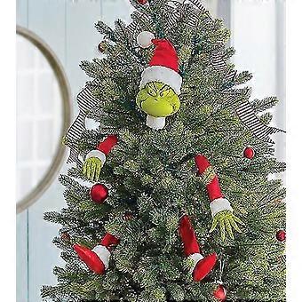 Décoration Noël Grinch – Sculpture Céramique Faite Main, Unique
