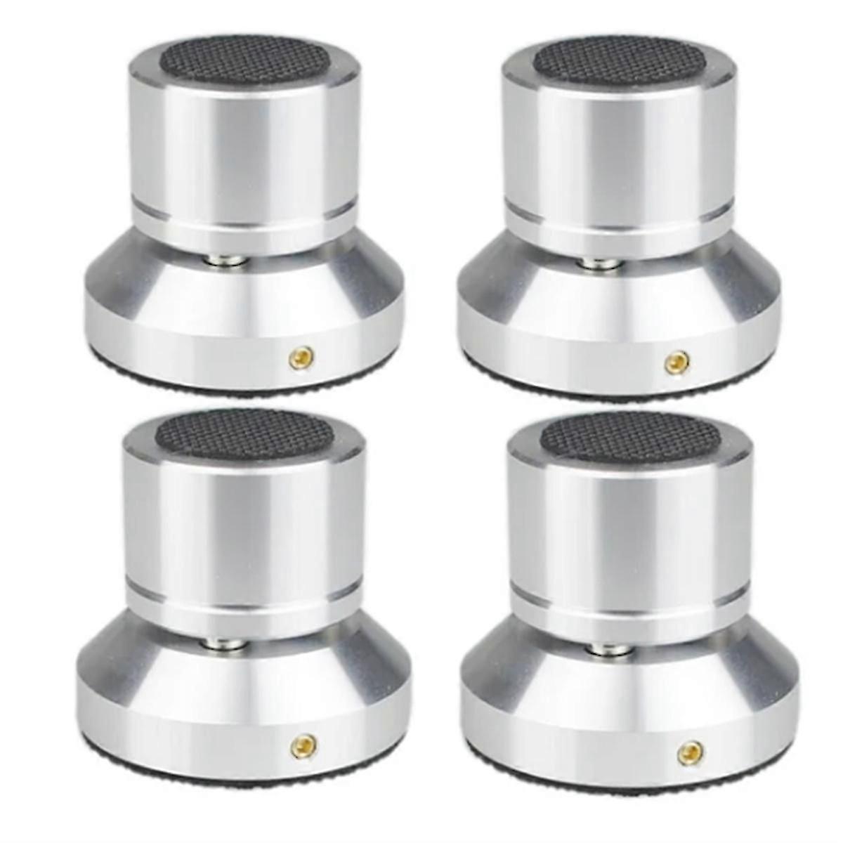 Speaker Isolation Stand Lead Alloy Adjustable Tray Pad Silver