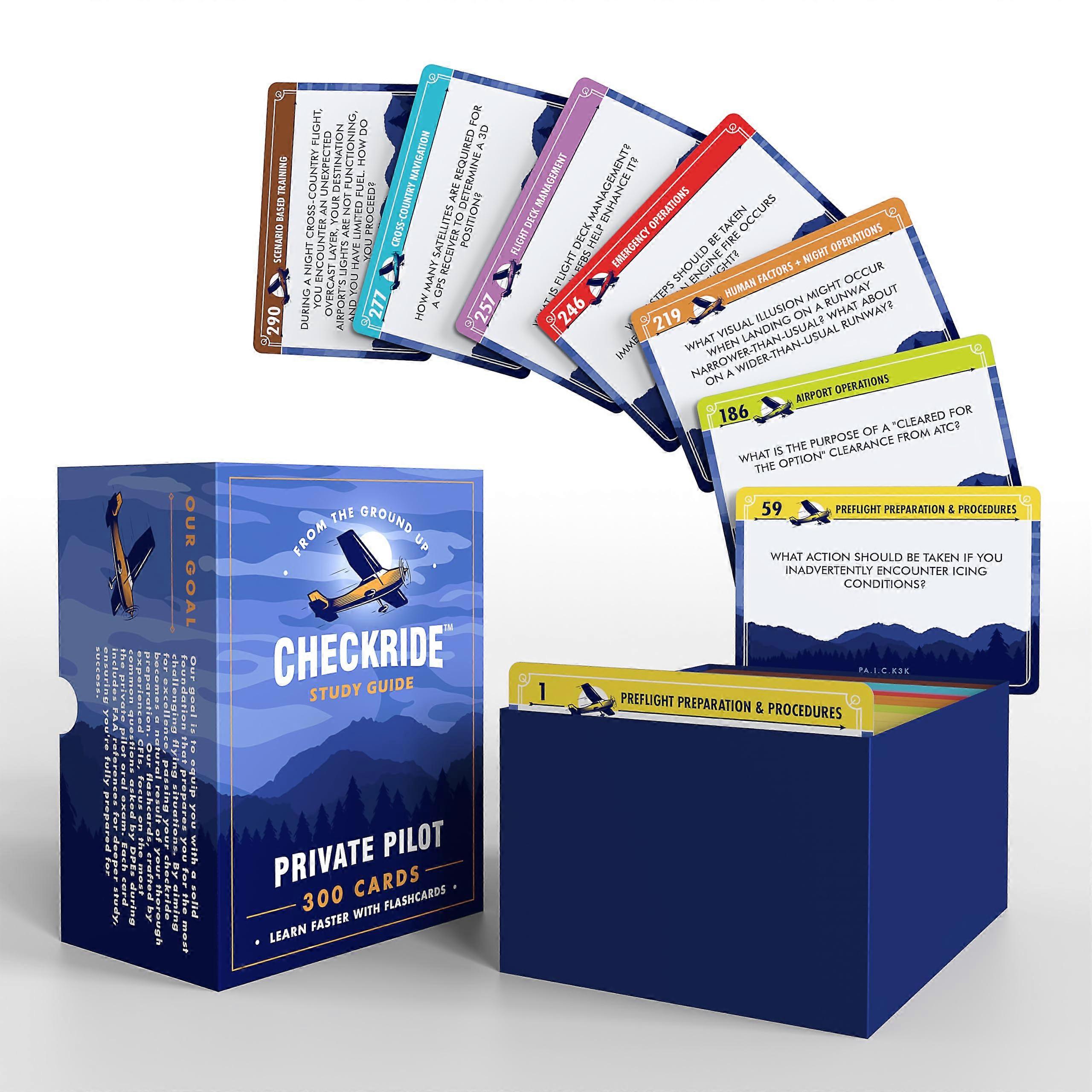 Private Pilot Oral Exam Flashcards with InstructorReviewed FAA Content, ColorCoded Checkride Study Guide
