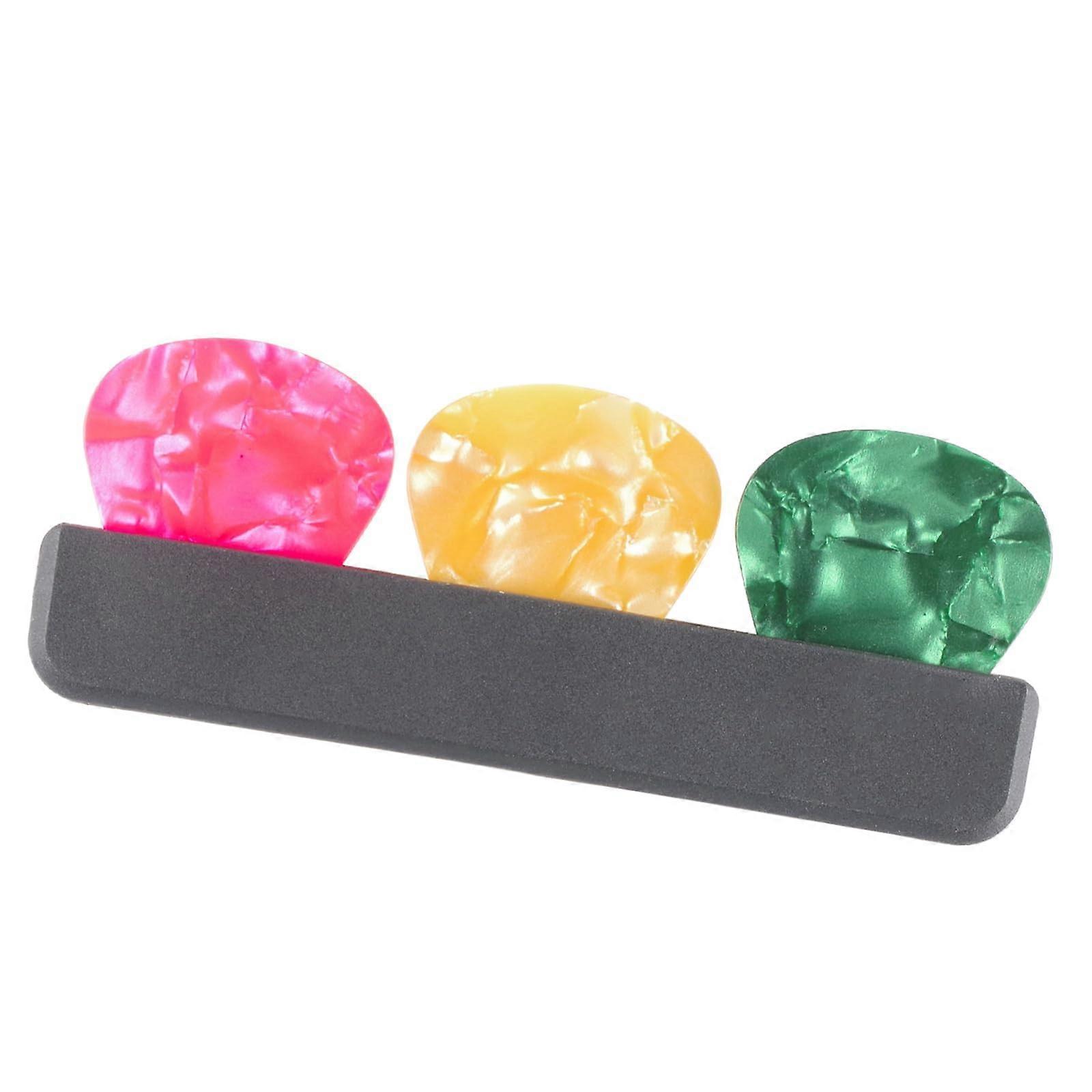 Guitar Pick Holder with 3 Picks, Lightweight Case for Secure Storage and Quick Access