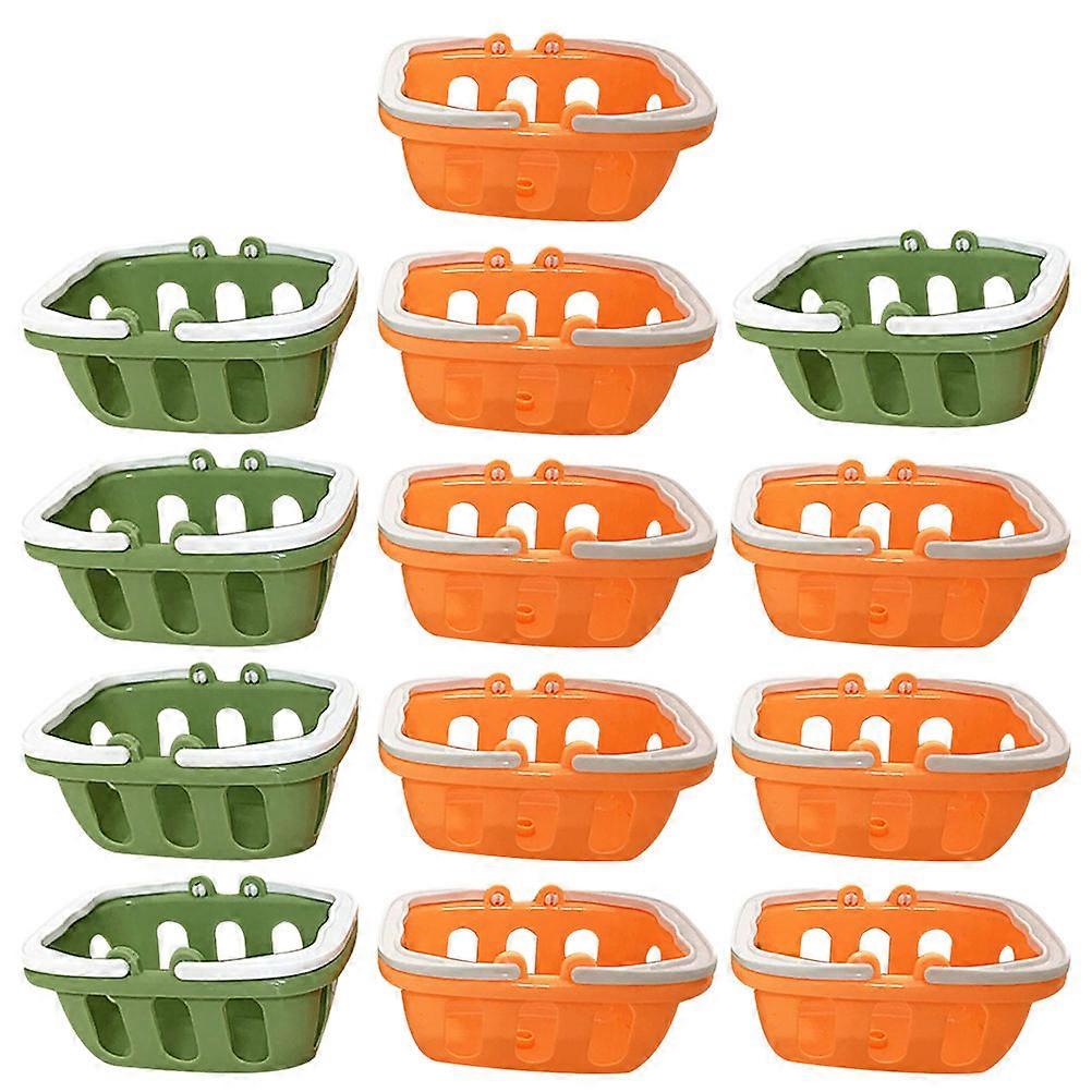 Small Plastic Basket Role-Playing DIY -Functional Mini Hand Basket 20Pcs